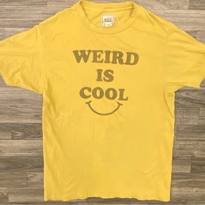 Weird Is Cool T-Shirt M Measurement Yellow Rebel